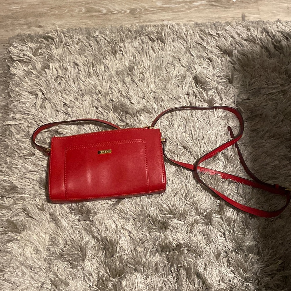 Bright red Ralph Lauren crossbody bag
